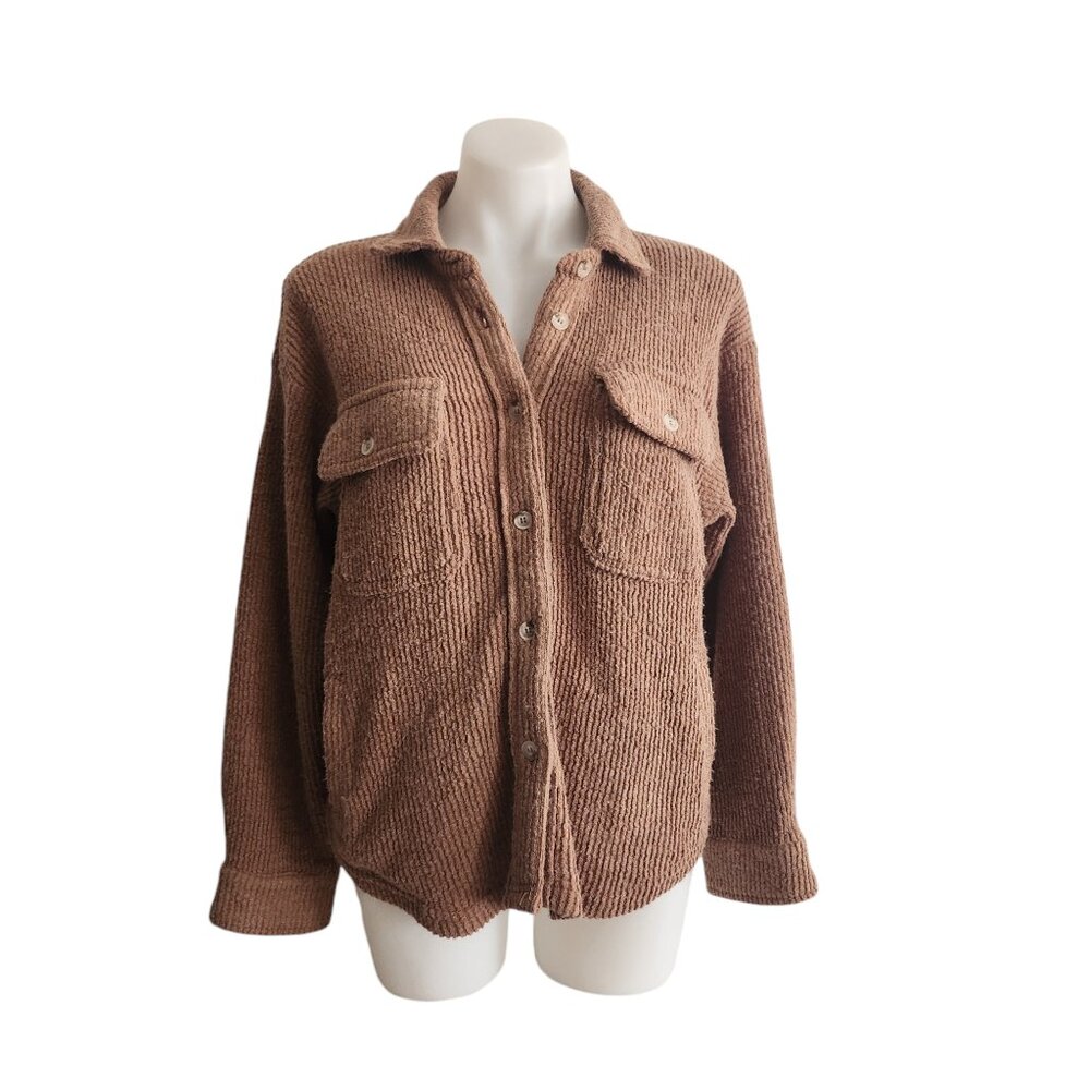 Altar’d State Tan Shacket Size S